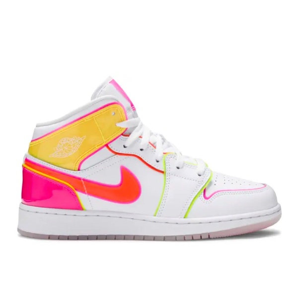 Air Jordan 1 Mid SE GS 'Edge Glow' - Picture 1 of 7
